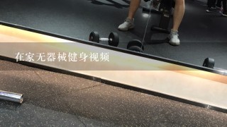 在家无器械健身视频