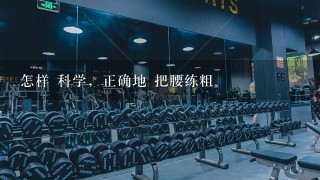 怎样 科学，正确地 把腰练粗