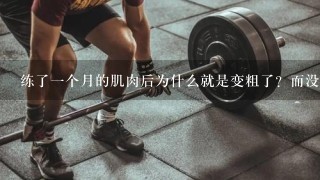 练了1个月的肌肉后为什么就是变粗了？而没有肌肉间